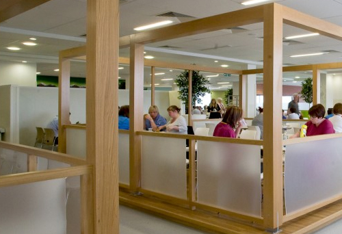 Forth Valley Hospital Food Service Area designed by Chapel Consultants